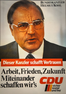 1980's Helmut Kohl CDU Campaign Post at Haus der Geschichte der Bundesrepublik Deutschland (House of the History of the Federal Republic of Germany) - Bonn Germany
