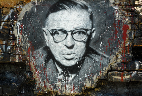 Jean-Paul Sartre, painted portrait - DDC_7519.jpg